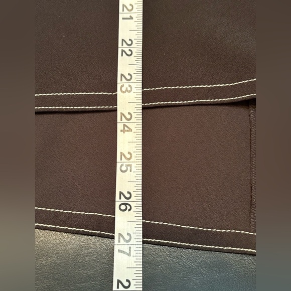 Zara Black Blouse w/ White Trim & Button Detail. Size XS NWT - Picture 15 of 15